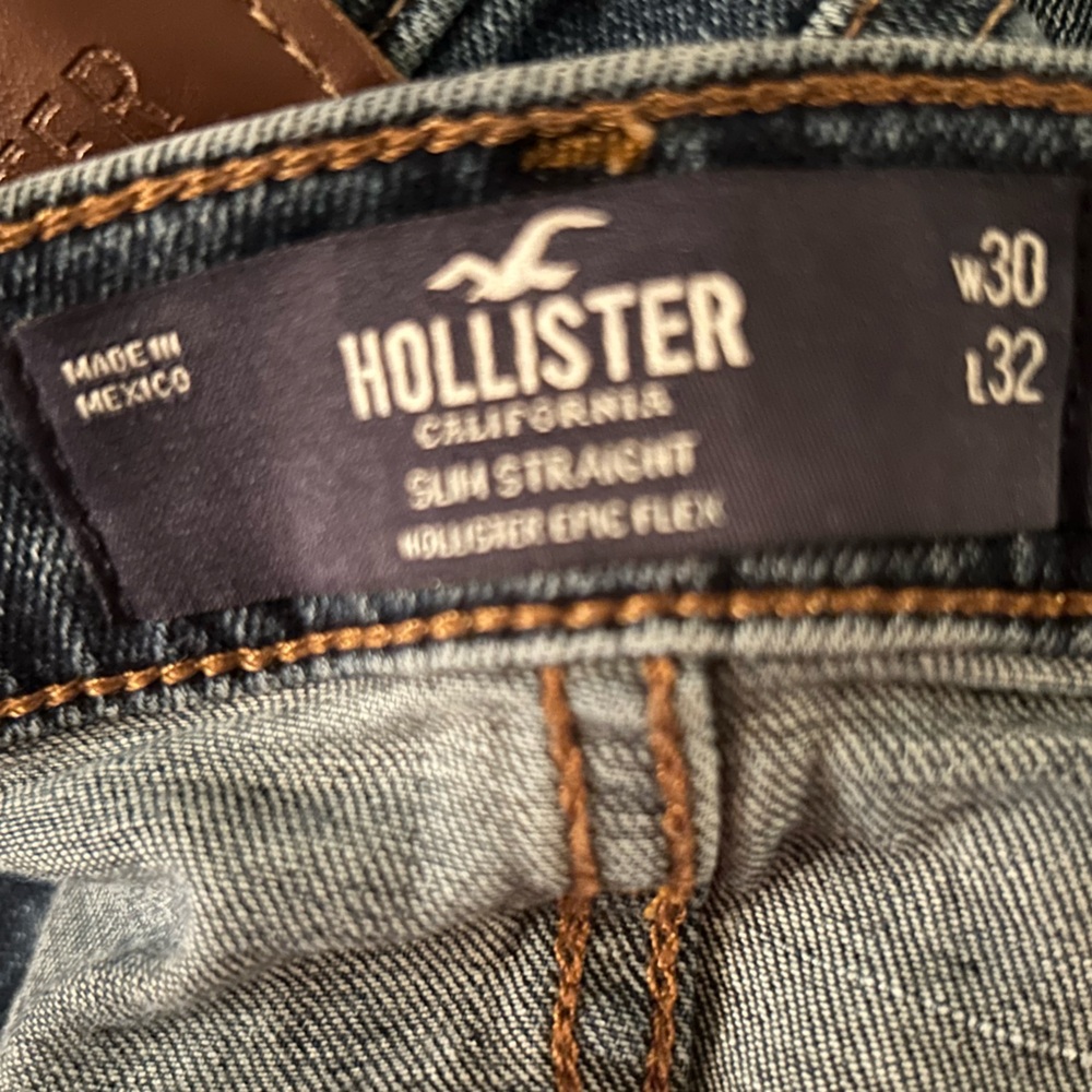 Hollister Men's Denim Slim Straight Jeans w30 x 32 like new